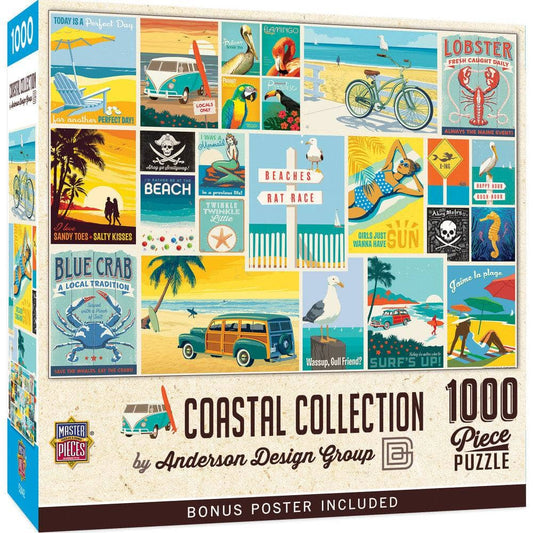Vintage Posters - Coastal Collection 1000 Piece Jigsaw Puzzle - Out of Play
