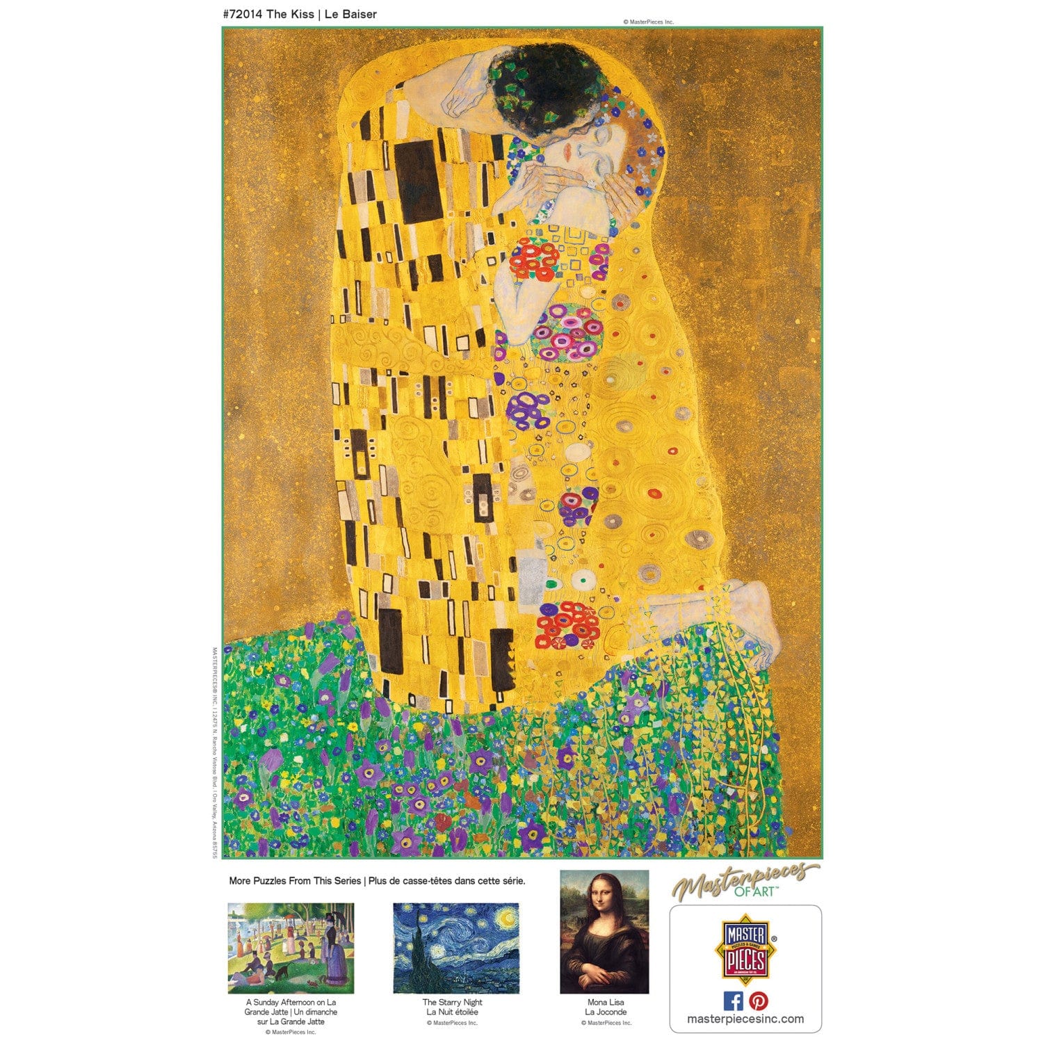 MasterPieces of Art - The Kiss 1000 Piece Jigsaw Puzzle - Out of Play