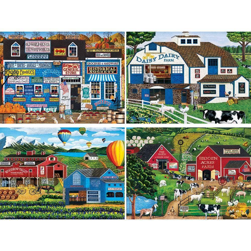 A.M. Poulin Gallery - 500 Piece Jigsaw Puzzles 4 Pack - Out of Play