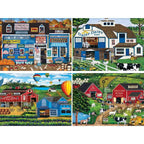 A.M. Poulin Gallery - 500 Piece Jigsaw Puzzles 4 Pack - Out of Play