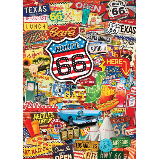 World's Smallest - Route 66 1000 Piece Jigsaw Puzzle MasterPieces Puzzle Company INC