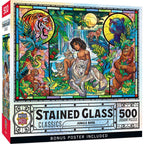Stained Glass - Jungle Book 500 Piece Jigsaw Puzzle