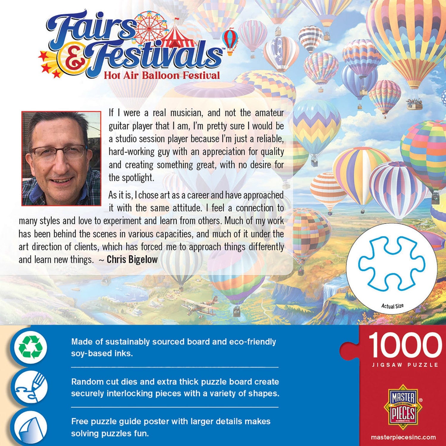 Fairs & Festivals - Hot Air Balloon Festival 1000 Piece Jigsaw Puzzle MasterPieces Puzzle Company INC
