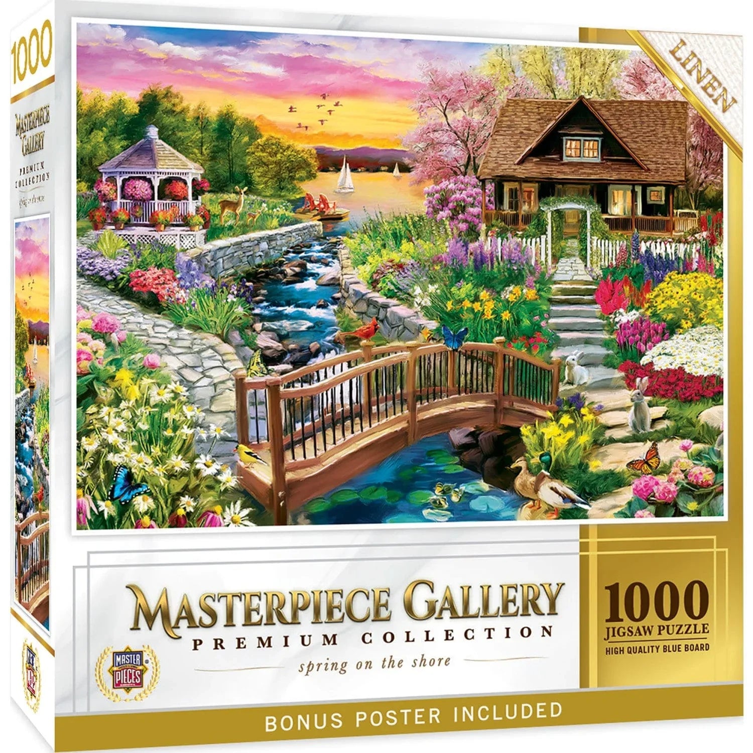 Masterpiece Gallery - Spring on the Shore 1000 Piece Jigsaw Puzzle - Out of Play