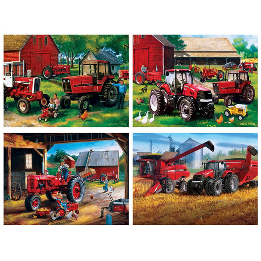 Farmall 4-Pack 500 Piece Jigsaw Puzzles MasterPieces Puzzle Company INC