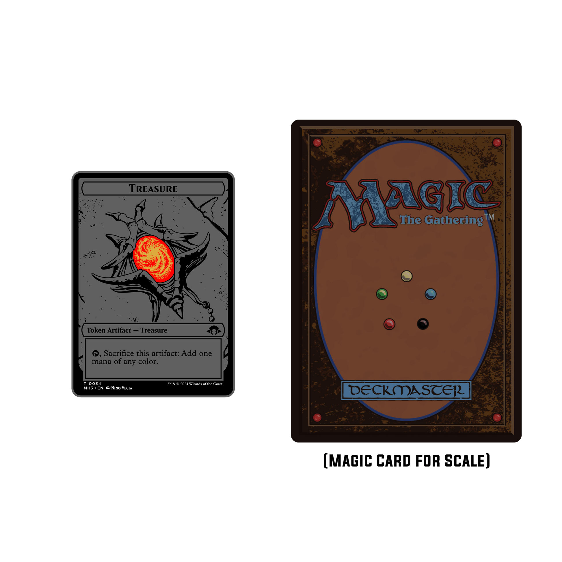 Magic: The Gathering - Members Exclusive MH3 Treasure Token Pinfinity - Augmented Reality Collectible Pins