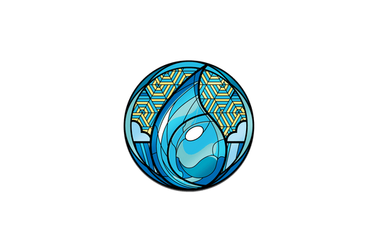Magic: the Gathering - Stained Glass Island Pin Pinfinity - Augmented Reality Collectible Pins