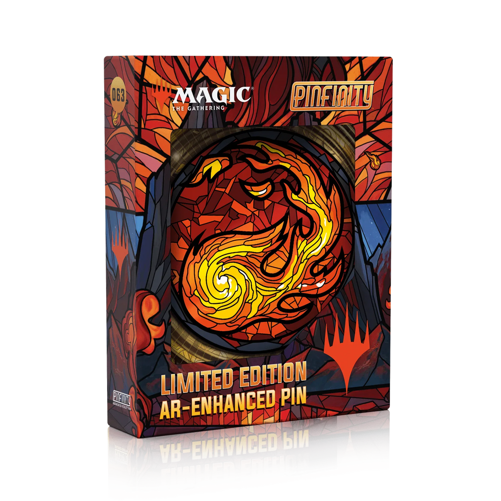 Magic: the Gathering - Stained Glass Mountain Pin - Out of Play