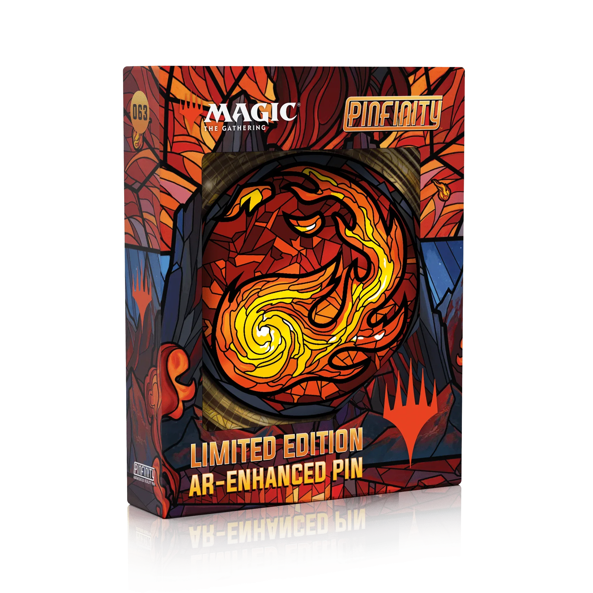 Magic: the Gathering - Stained Glass Mountain Pin - Out of Play