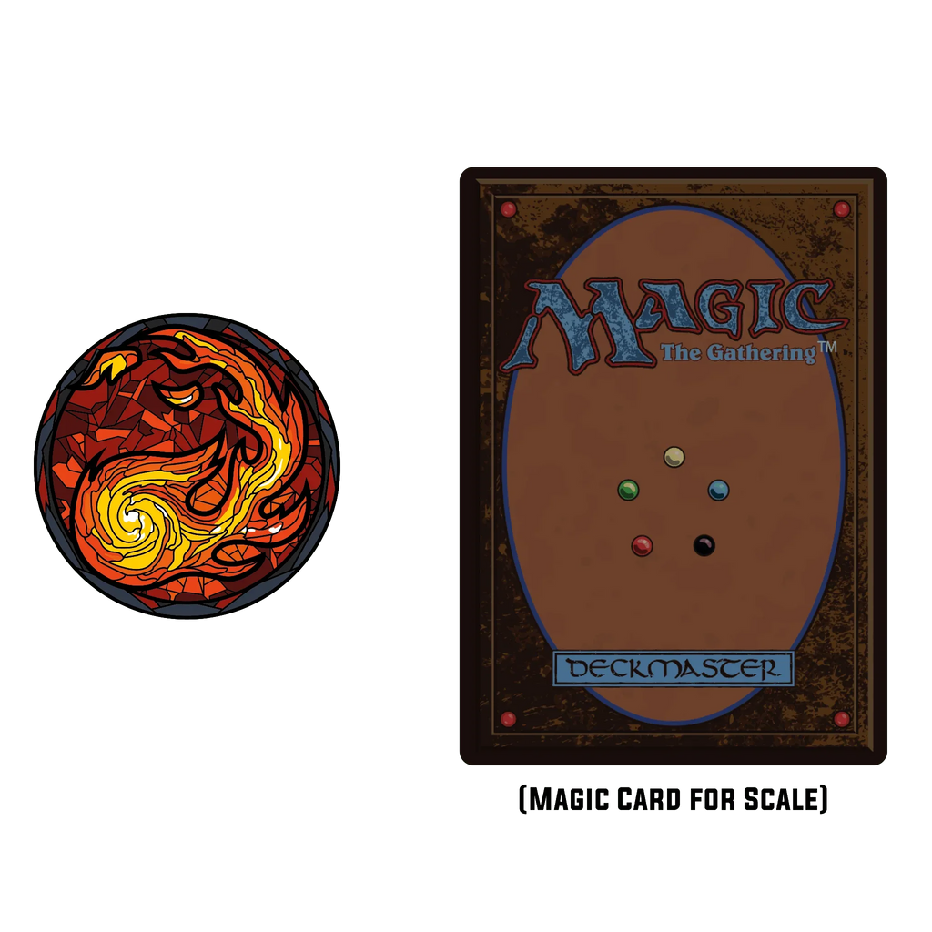 Magic: the Gathering - Stained Glass Mountain Pin - Out of Play