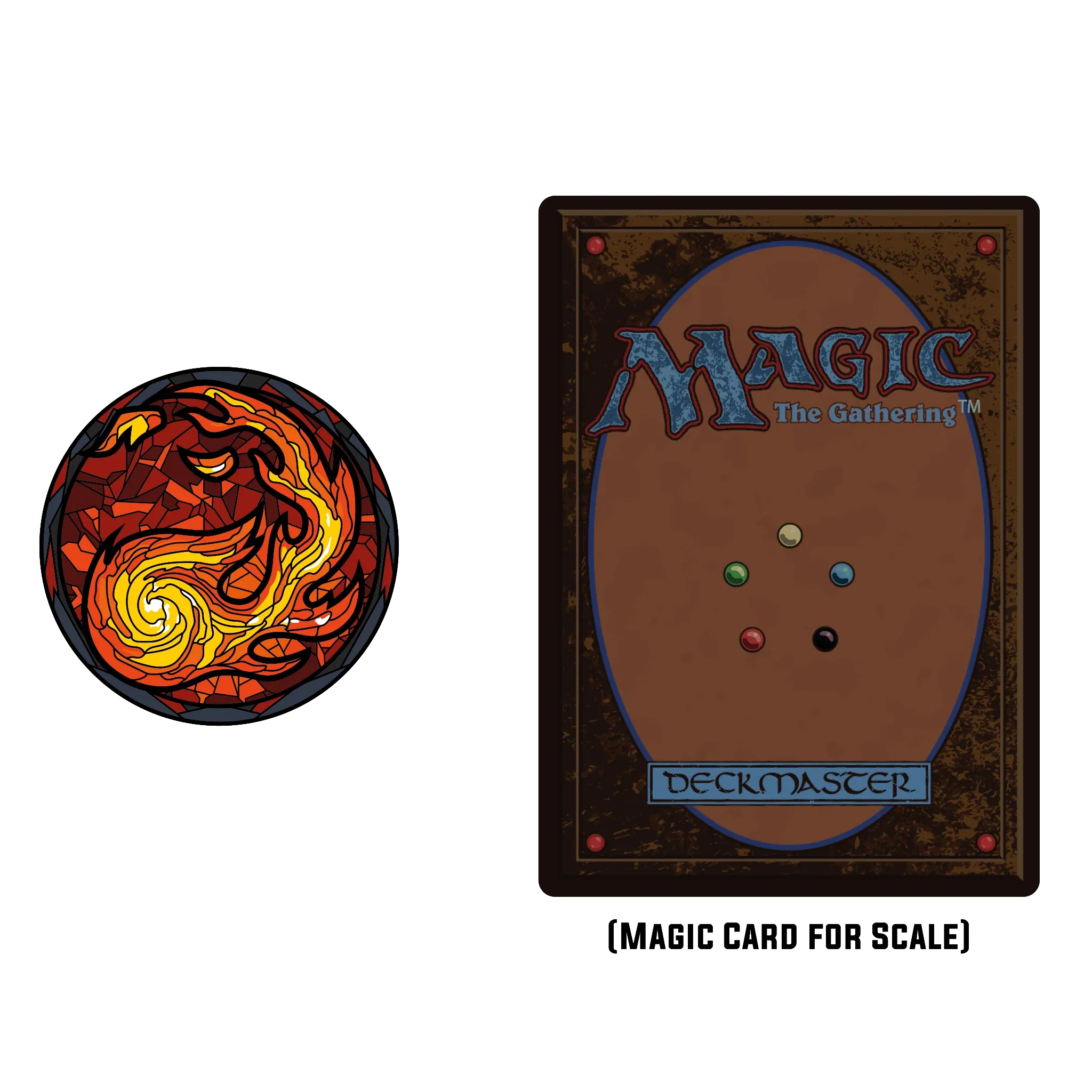 Magic: the Gathering - Stained Glass Mountain Pin - Out of Play