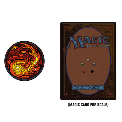 Magic: the Gathering - Stained Glass Mountain Pin Pinfinity - Augmented Reality Collectible Pins