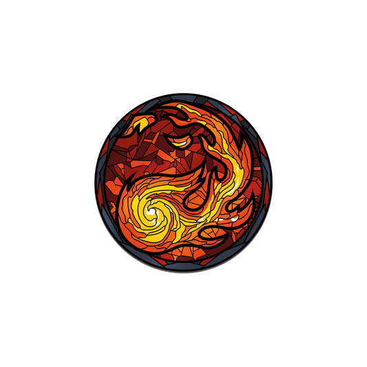 Magic: the Gathering - Stained Glass Mountain Pin Pinfinity - Augmented Reality Collectible Pins