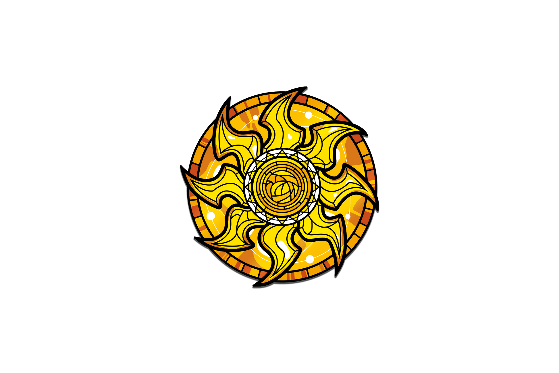 Magic: the Gathering - Stained Glass Plains Pin Pinfinity - Augmented Reality Collectible Pins