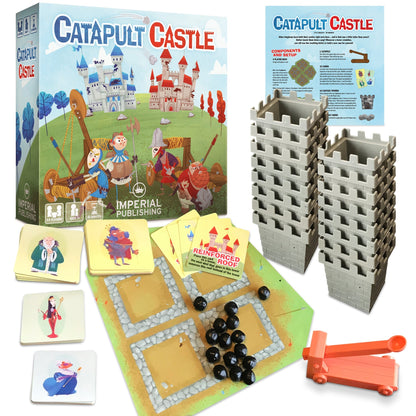 Catapult Castle 1-4 Player Medieval Dexterity Game - - Out of Play