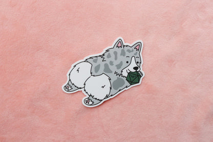Corgi Dice Buddy Sticker