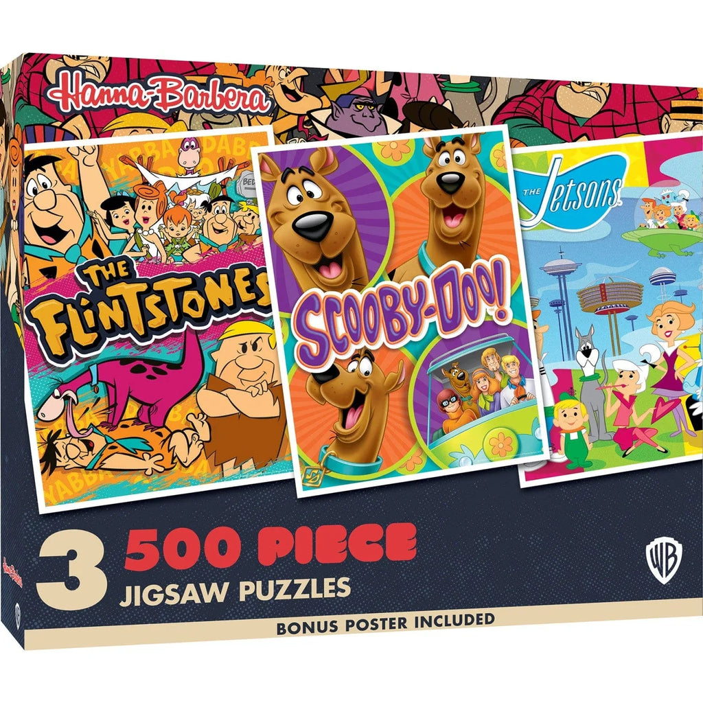 Hanna-Barbera - 500 Piece Jigsaw Puzzles 3 Pack - Out of Play