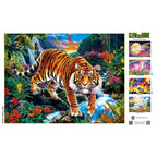 Glow in the Dark - Stalking Tiger 300 Piece EZ Grip Jigsaw Puzzle - Out of Play