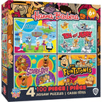 Hanna-Barbera 100 Piece Jigsaw Puzzles 4-Pack - Out of Play
