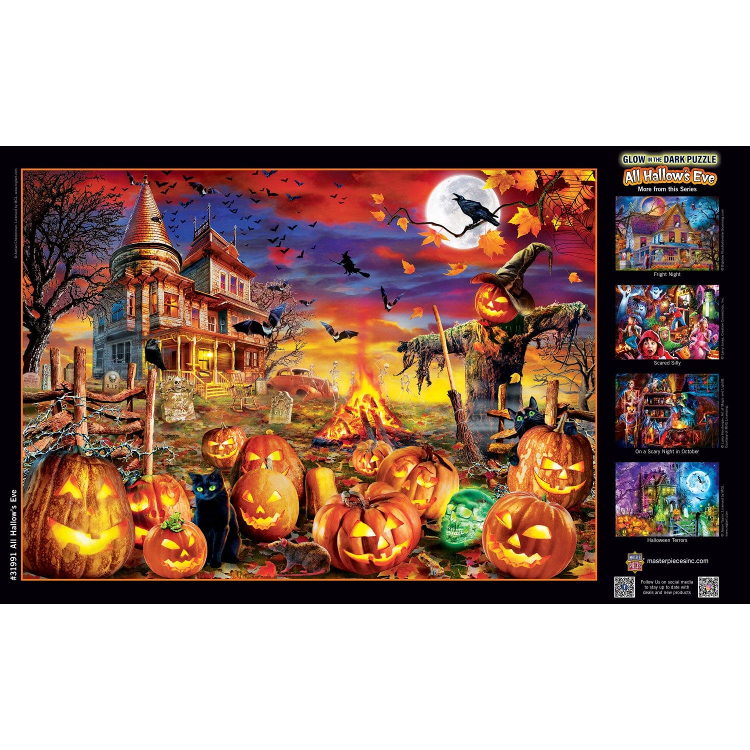 Glow in the Dark - All Hallow's Eve 500 Piece Jigsaw Puzzle - Out of Play