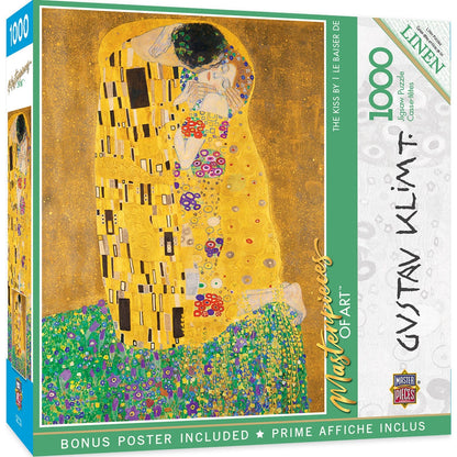 MasterPieces of Art - The Kiss 1000 Piece Jigsaw Puzzle - Out of Play