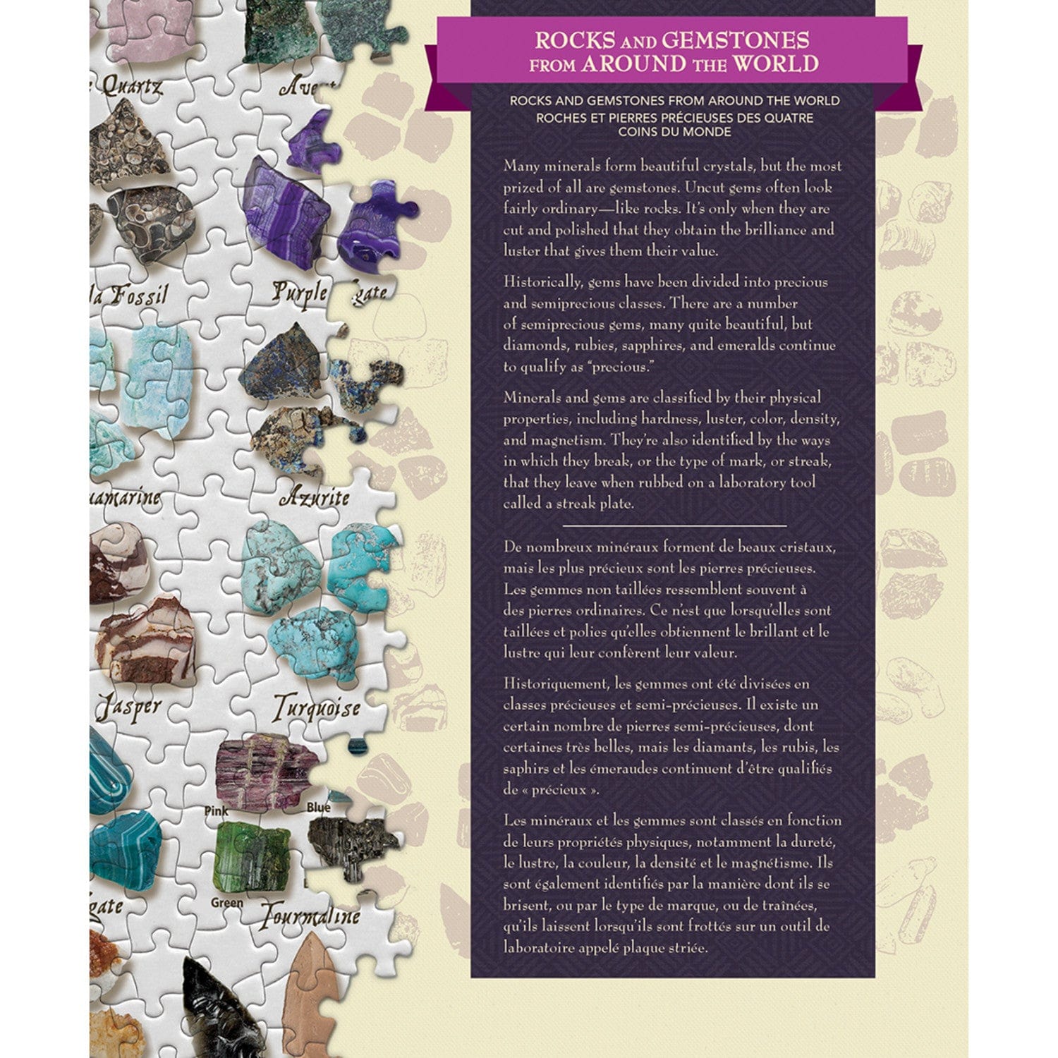 Rocks & Gemstones from Around the World 1000 Piece Jigsaw Puzzle - Out of Play
