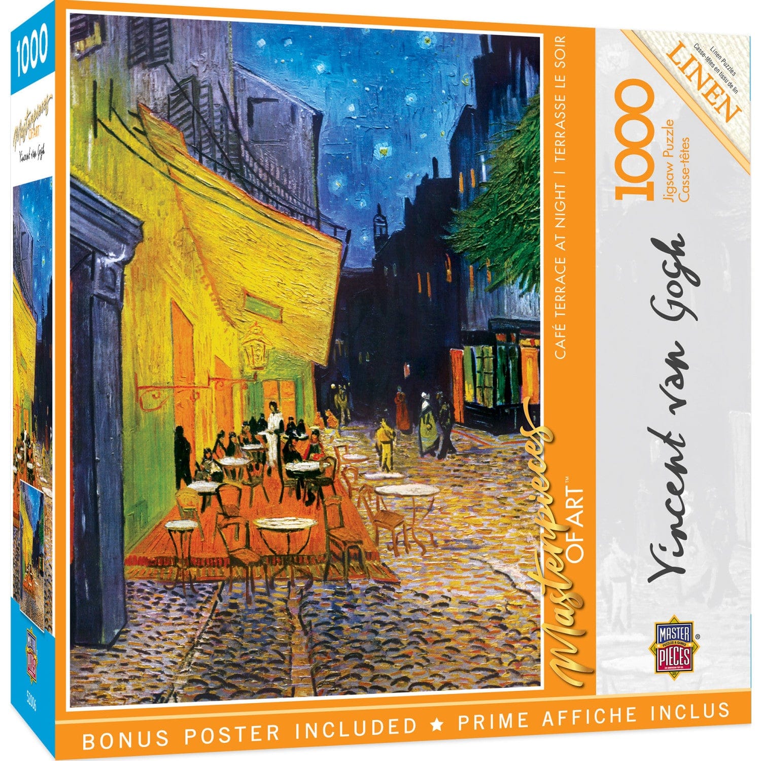 MasterPieces of Art - Cafe Terrace at Night 1000 Piece Jigsaw Puzzle - Out of Play