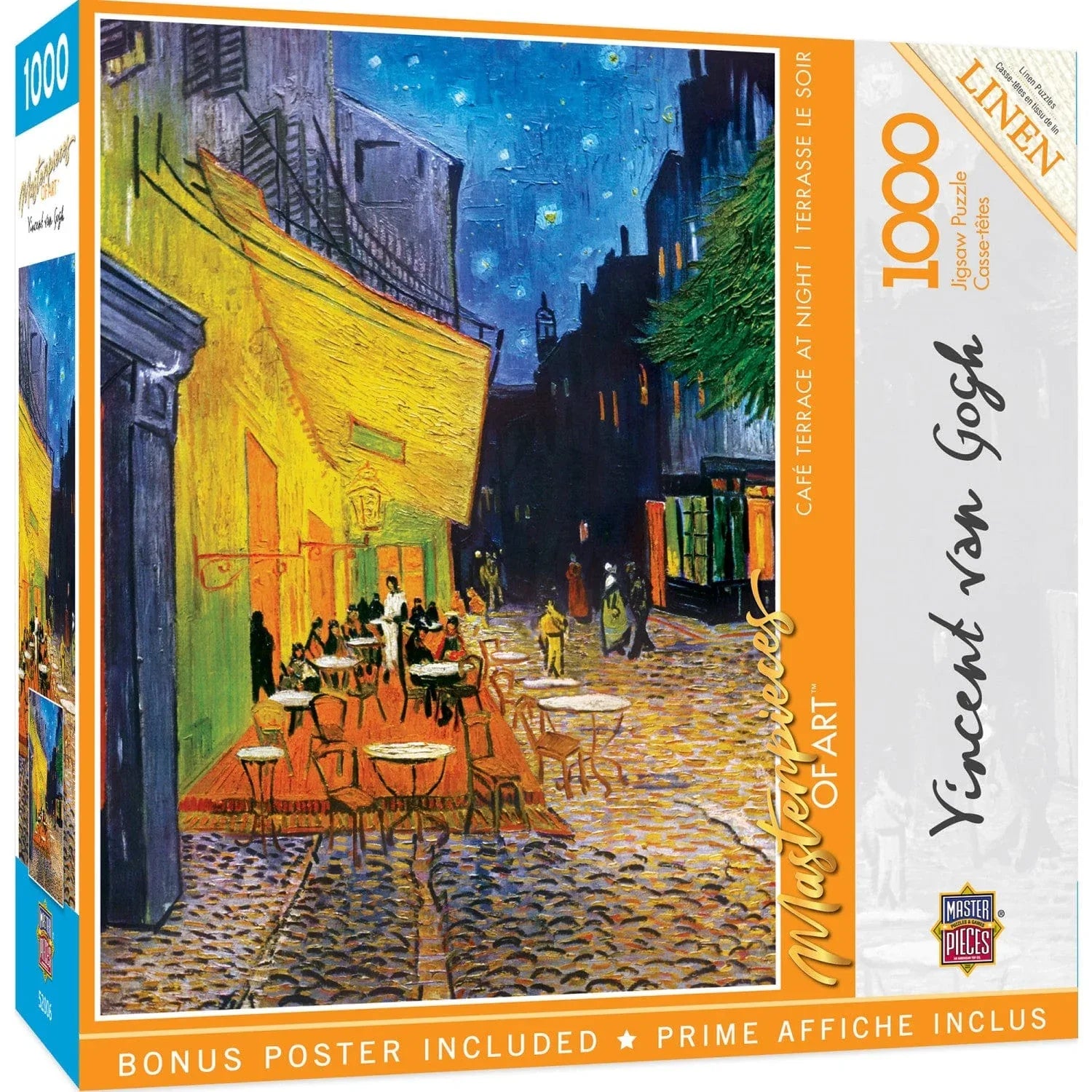 MasterPieces of Art - Cafe Terrace at Night 1000 Piece Jigsaw Puzzle - Out of Play