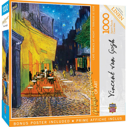 MasterPieces of Art - Cafe Terrace at Night 1000 Piece Jigsaw Puzzle - Out of Play