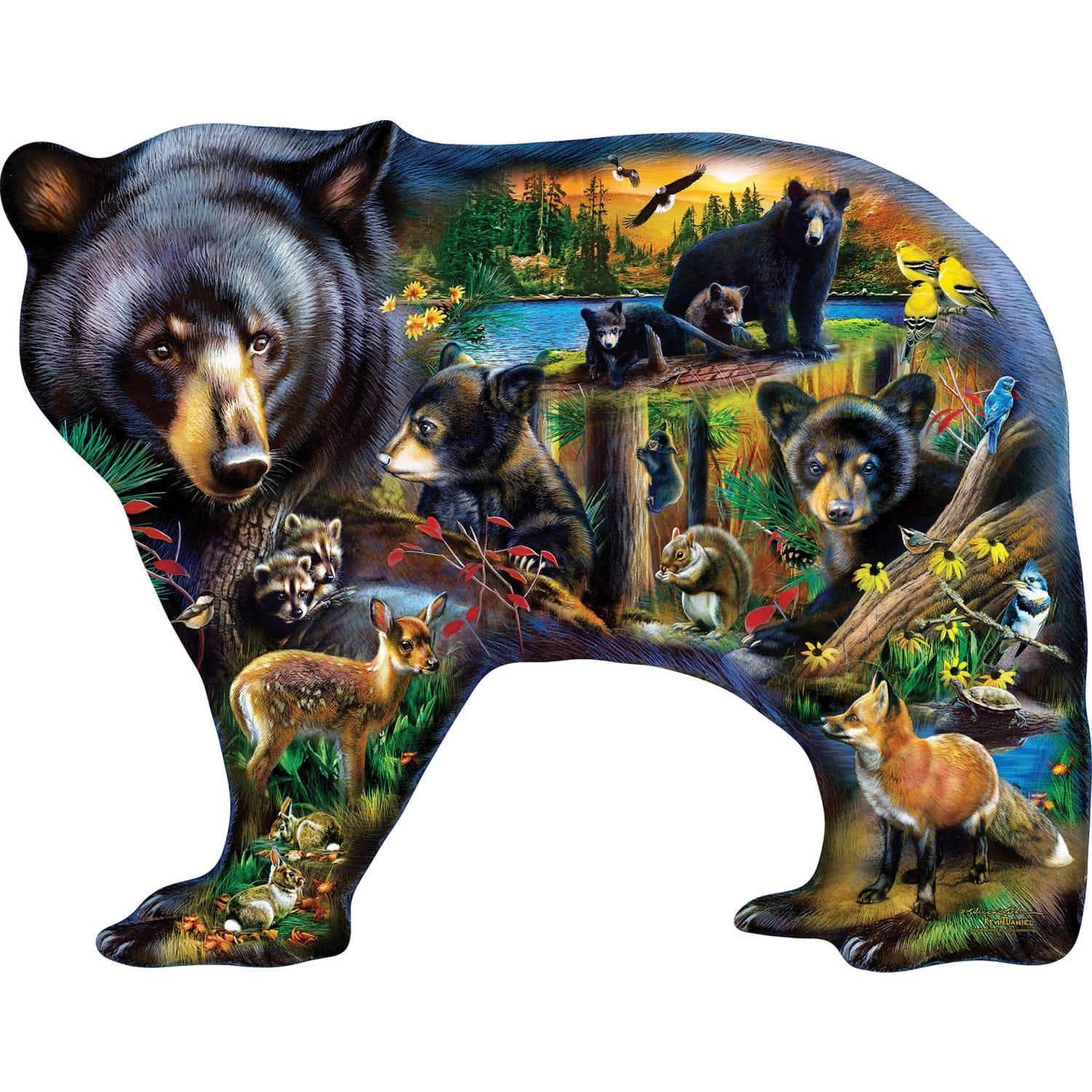 Shapes - Wildlife of the Woods 1000 Piece Shaped Jigsaw Puzzle - Out of Play
