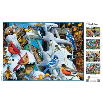 Audubon - Snow Birds 1000 Piece Jigsaw Puzzle - Out of Play