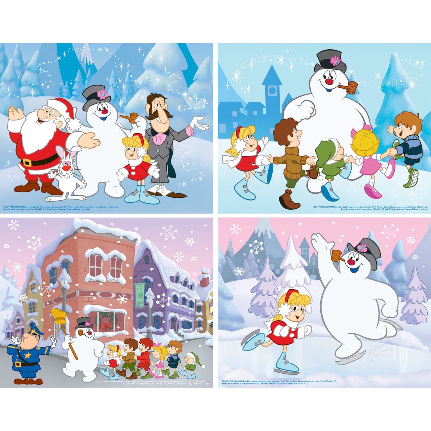 Frosty the Snowman 4-Pack 100 Piece Jigsaw Puzzles MasterPieces Puzzle Company INC