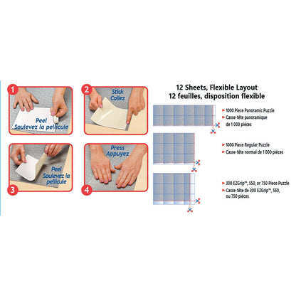 Jigsaw Puzzle Glue Sheets - Hangers Included MasterPieces Puzzle Company INC