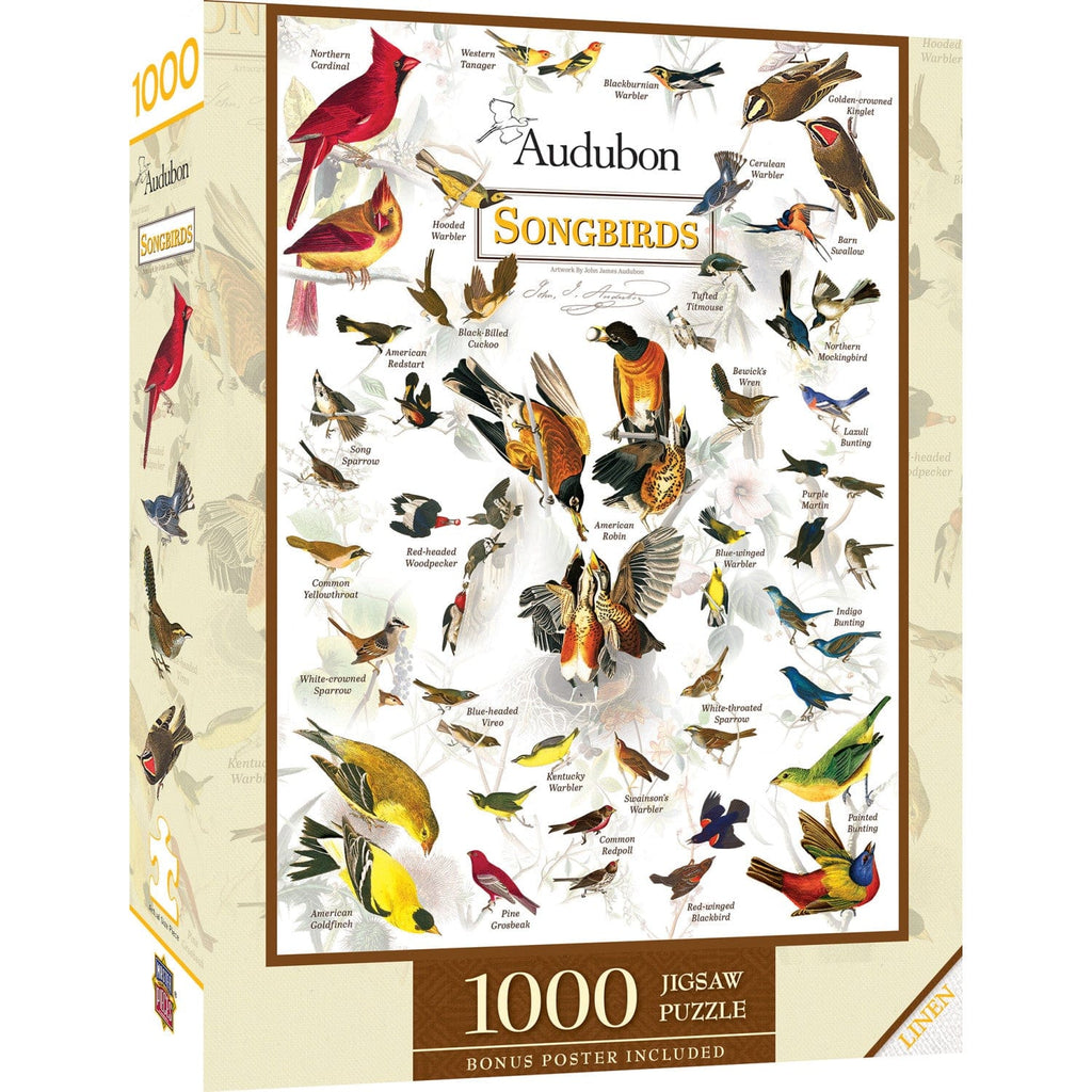 Audubon - Songbirds 1000 Piece Jigsaw Puzzle - Out of Play