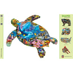 Shapes - Turtle Sailing 1000 Piece Shaped Jigsaw Puzzle - Out of Play