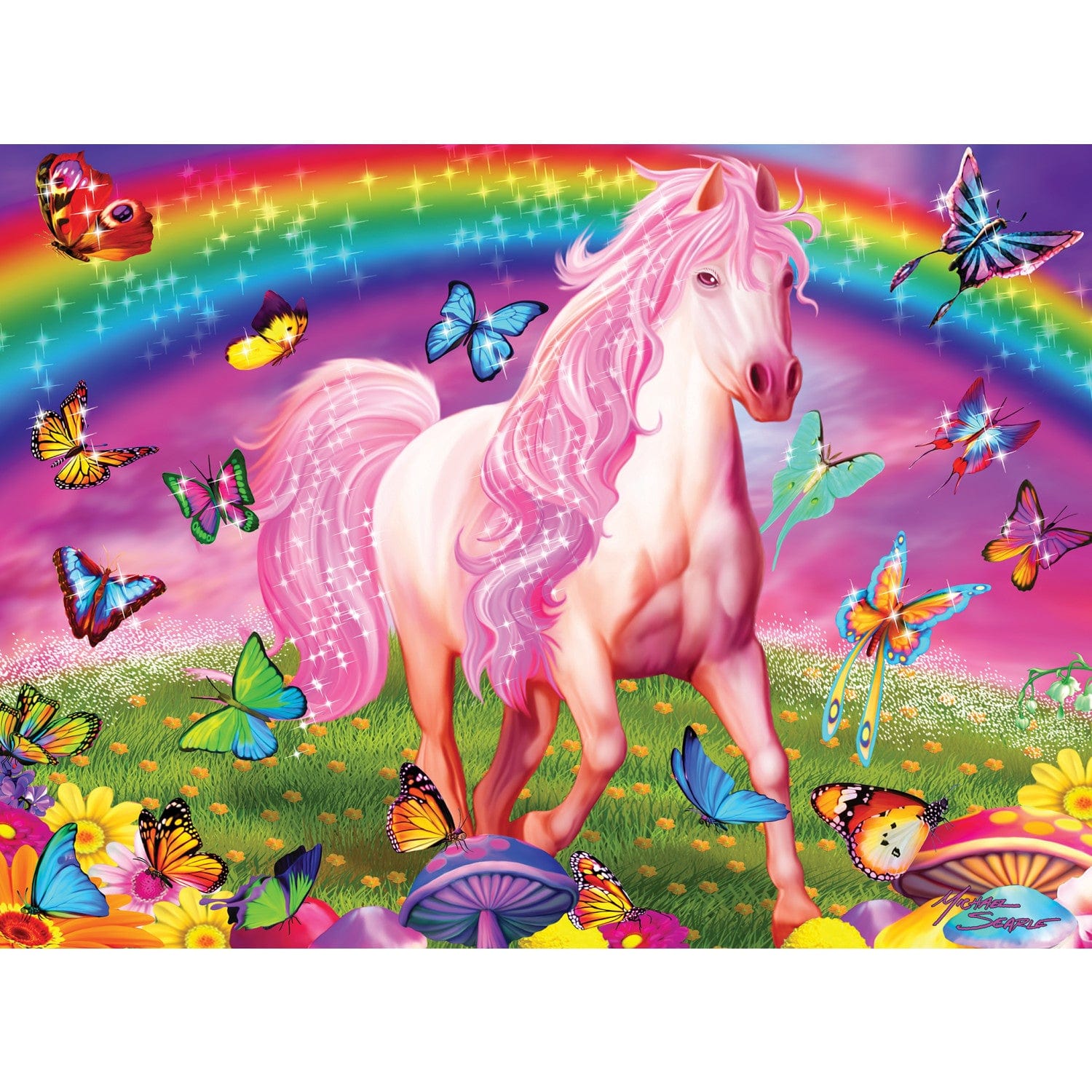 Glow in the Dark - Rainbow World 100 Piece Jigsaw Puzzle - Out of Play