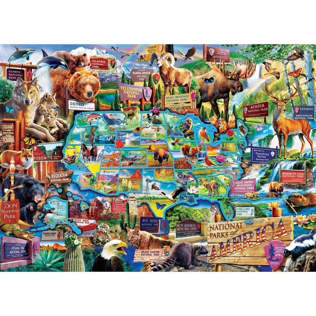 National Parks of America 1000 Piece Jigsaw Puzzle - Out of Play