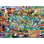 National Parks of America 1000 Piece Jigsaw Puzzle - Out of Play