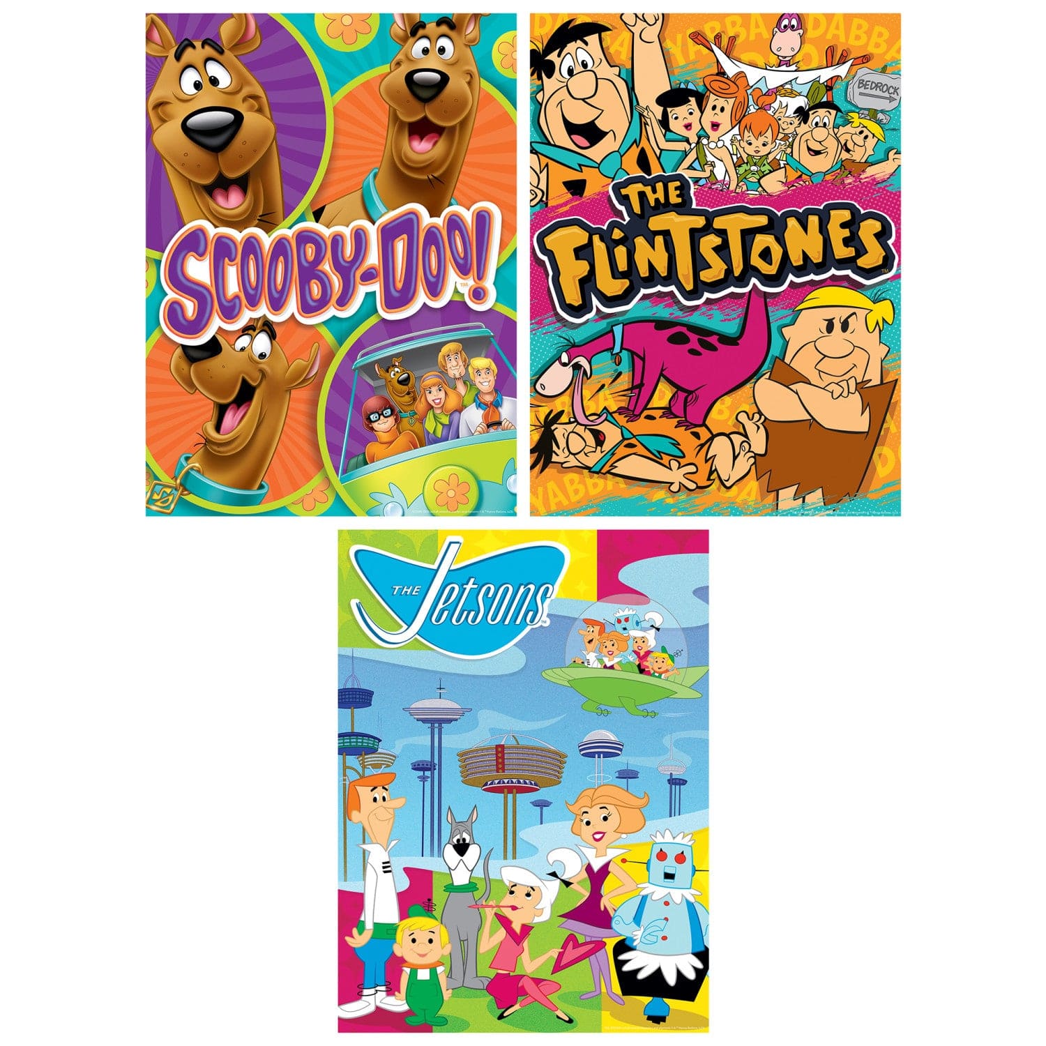Hanna-Barbera - 500 Piece Jigsaw Puzzles 3 Pack MasterPieces Puzzle Company INC