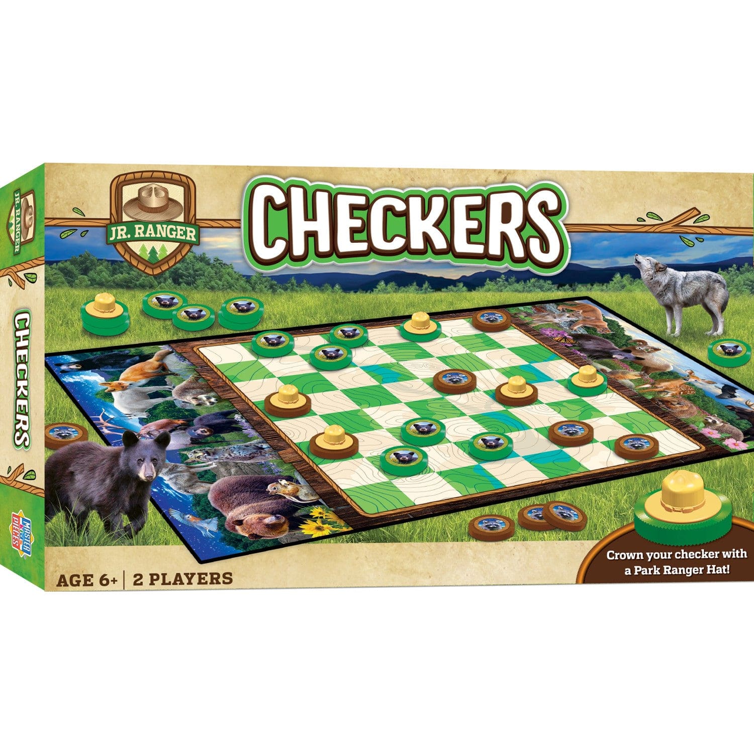 Jr. Ranger Checkers Board Game - Out of Play