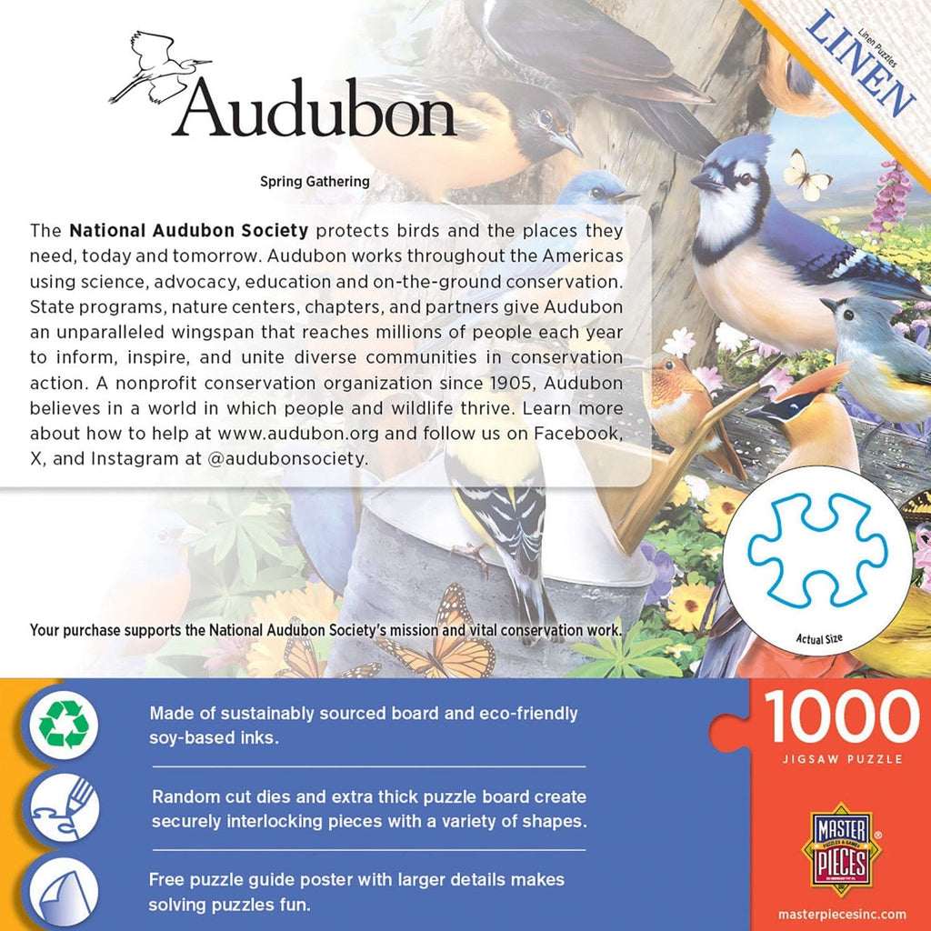 Audubon - Spring Gathering 1000 Piece Jigsaw Puzzle - Out of Play