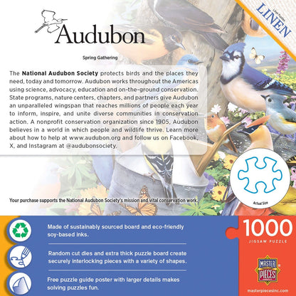 Audubon - Spring Gathering 1000 Piece Jigsaw Puzzle - Out of Play