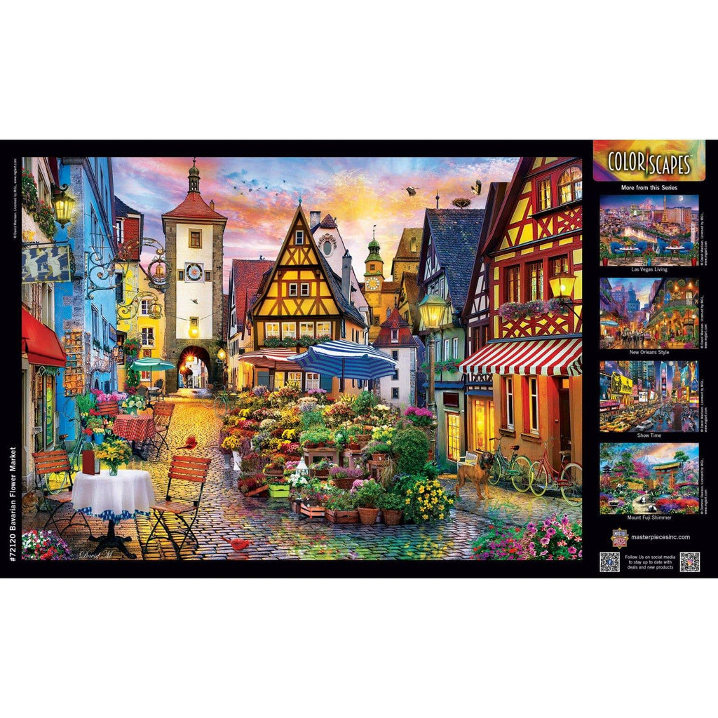 Colorscapes - Bavarian Flower Market 1000 Piece Jigsaw Puzzle - Out of Play