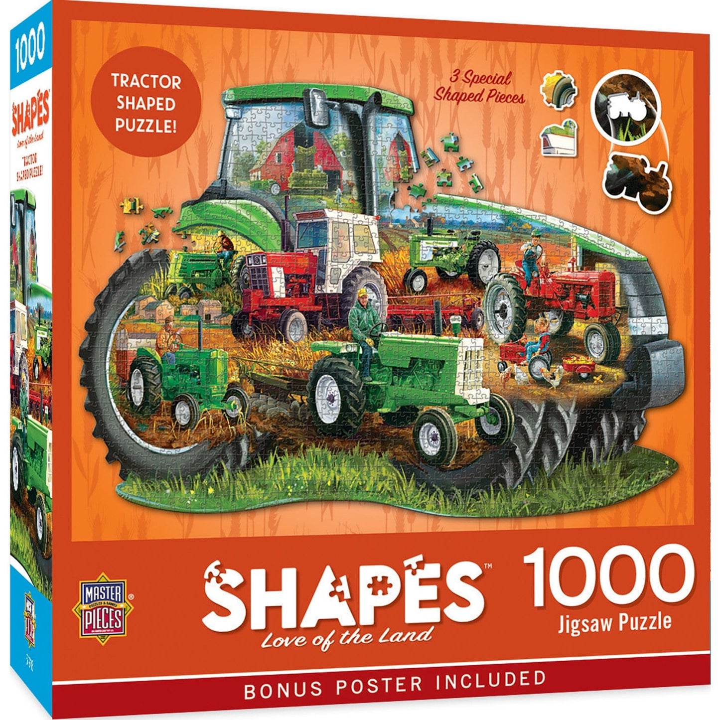 Shapes - Love of the Land 1000 Piece Shaped Jigsaw Puzzle - Out of Play