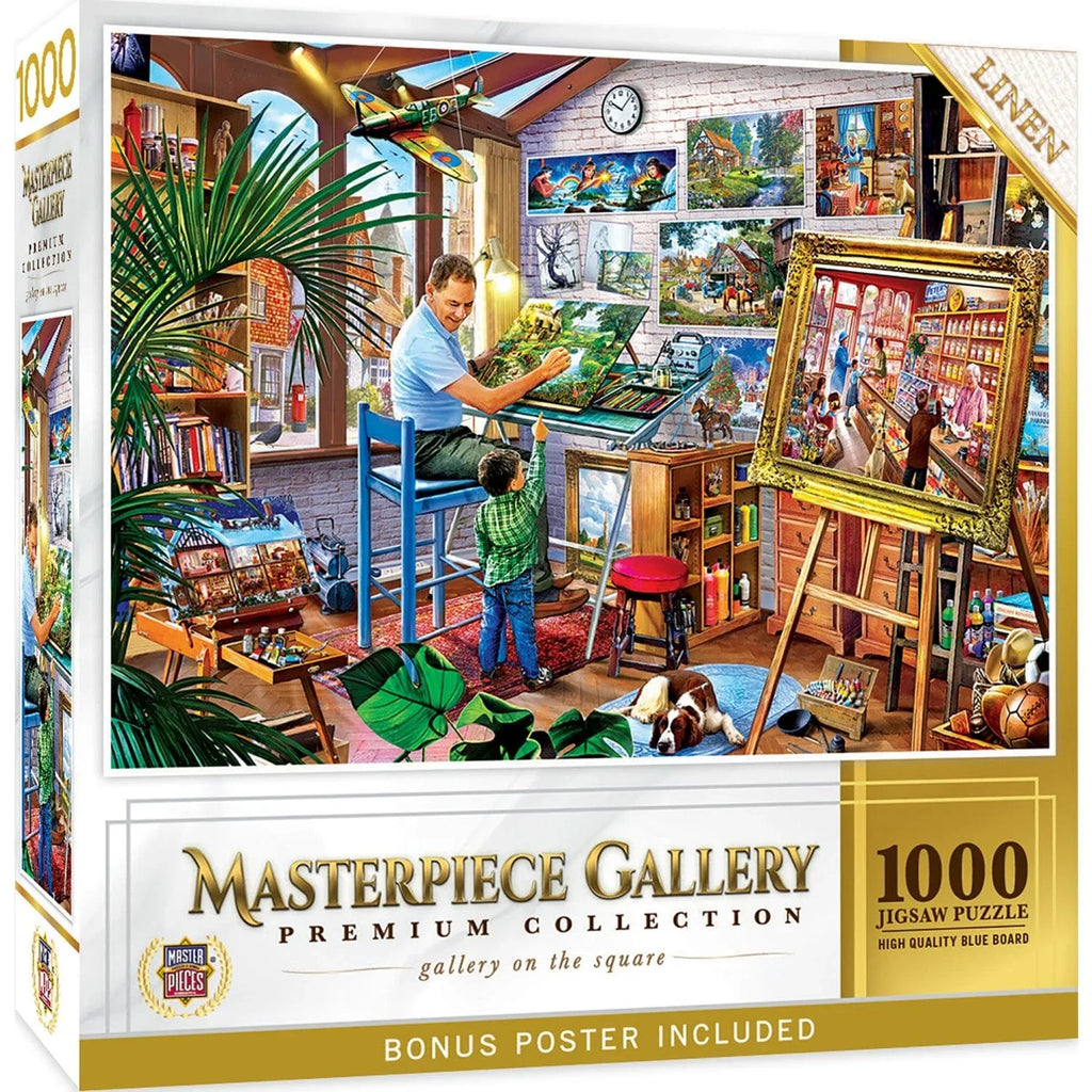 Masterpiece Gallery - Gallery on the Square 1000 Piece Jigsaw Puzzle - Out of Play
