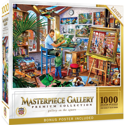Masterpiece Gallery - Gallery on the Square 1000 Piece Jigsaw Puzzle - Out of Play