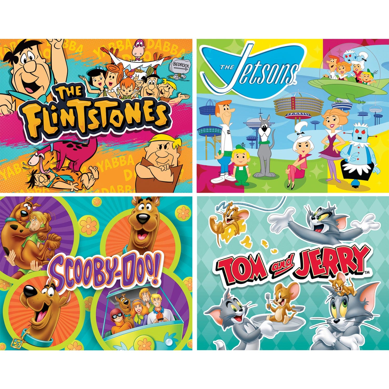 Hanna-Barbera 100 Piece Jigsaw Puzzles 4-Pack - Out of Play