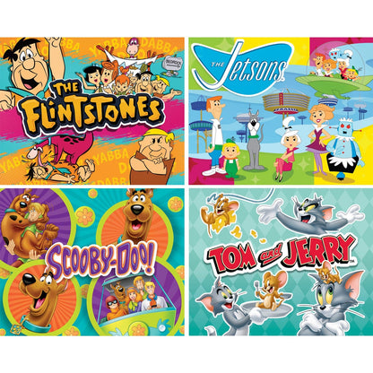Hanna-Barbera 100 Piece Jigsaw Puzzles 4-Pack - Out of Play