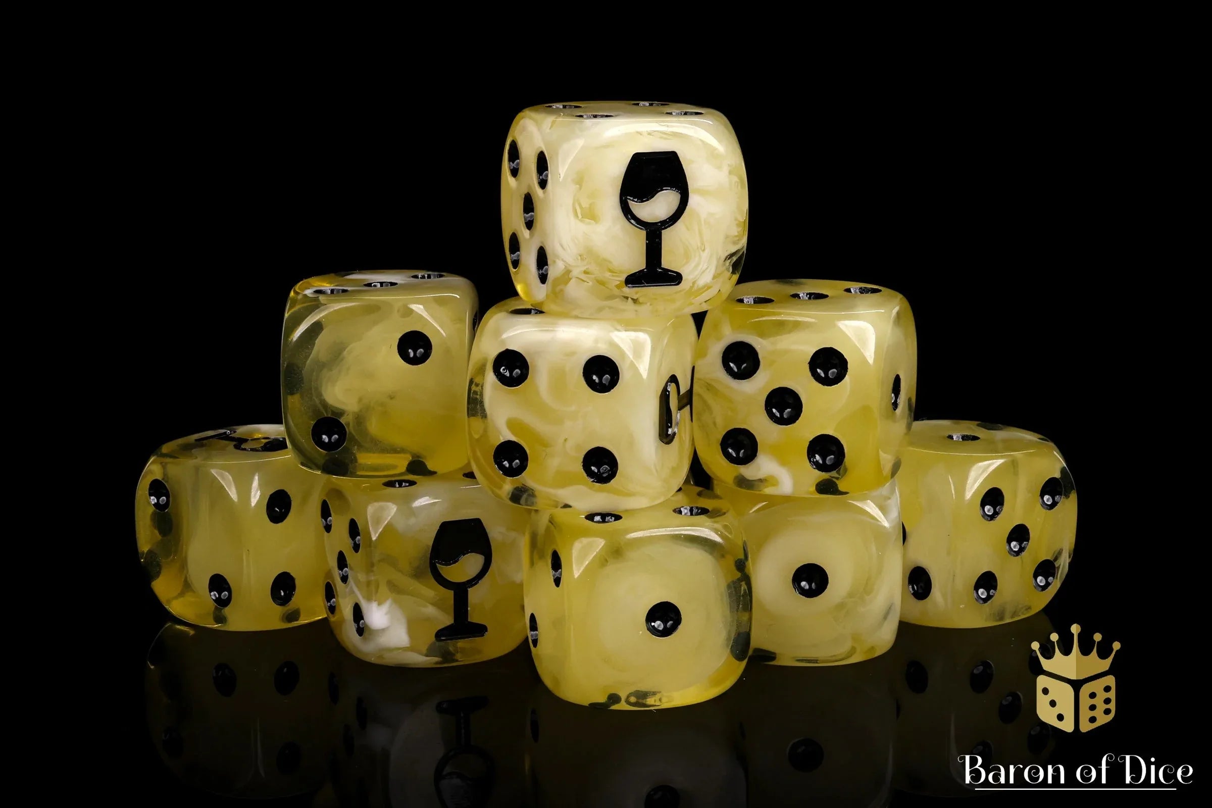 White Wine Dice - Out of Play