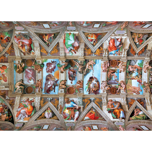 MasterPieces of Art - The Sistine Chapel Ceiling 1000 Piece Jigsaw Puzzle - Out of Play